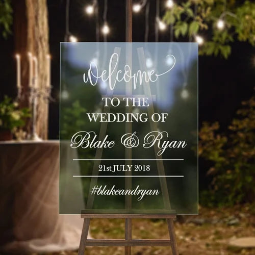 Acrylic Welcome Board