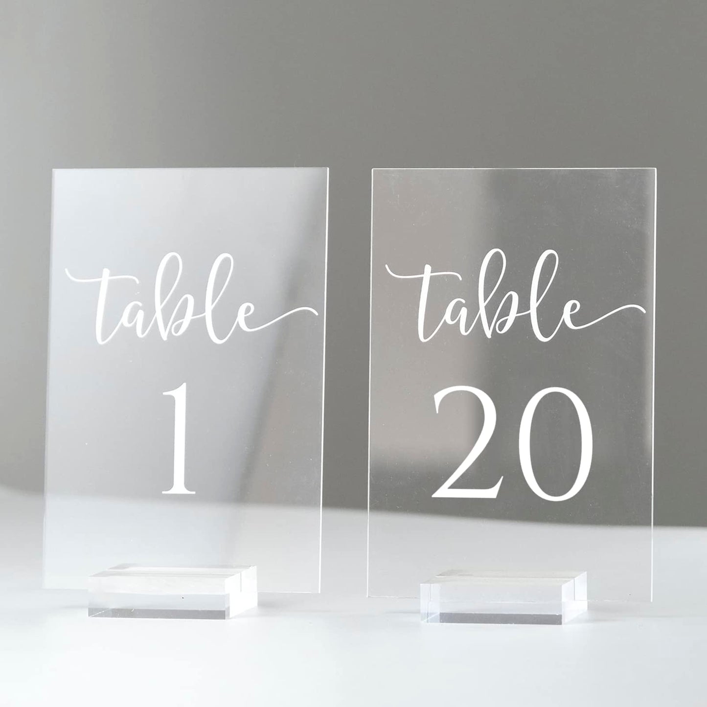 Table Numbers