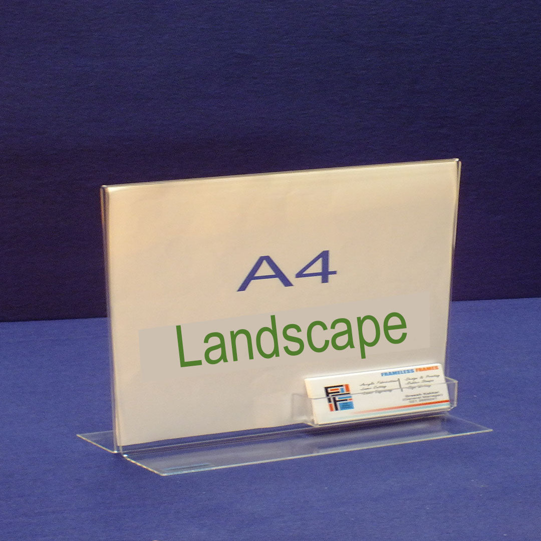 Menu Holder Upright with Business Card Holder