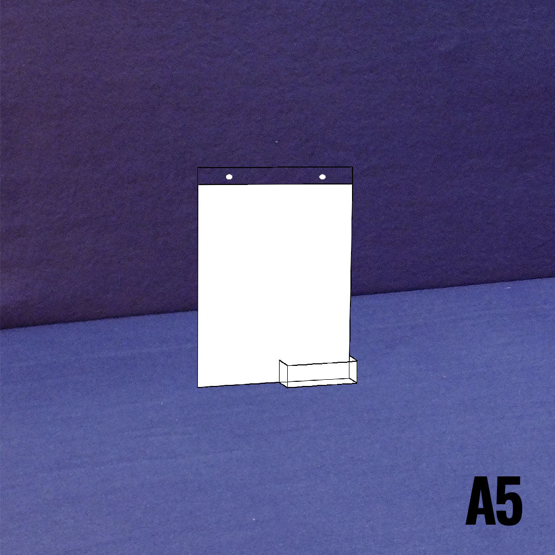 Sign Holder Wall Mounted with Business Card Holder