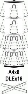 Stand Tall Floor Standing Revolving Display Stand