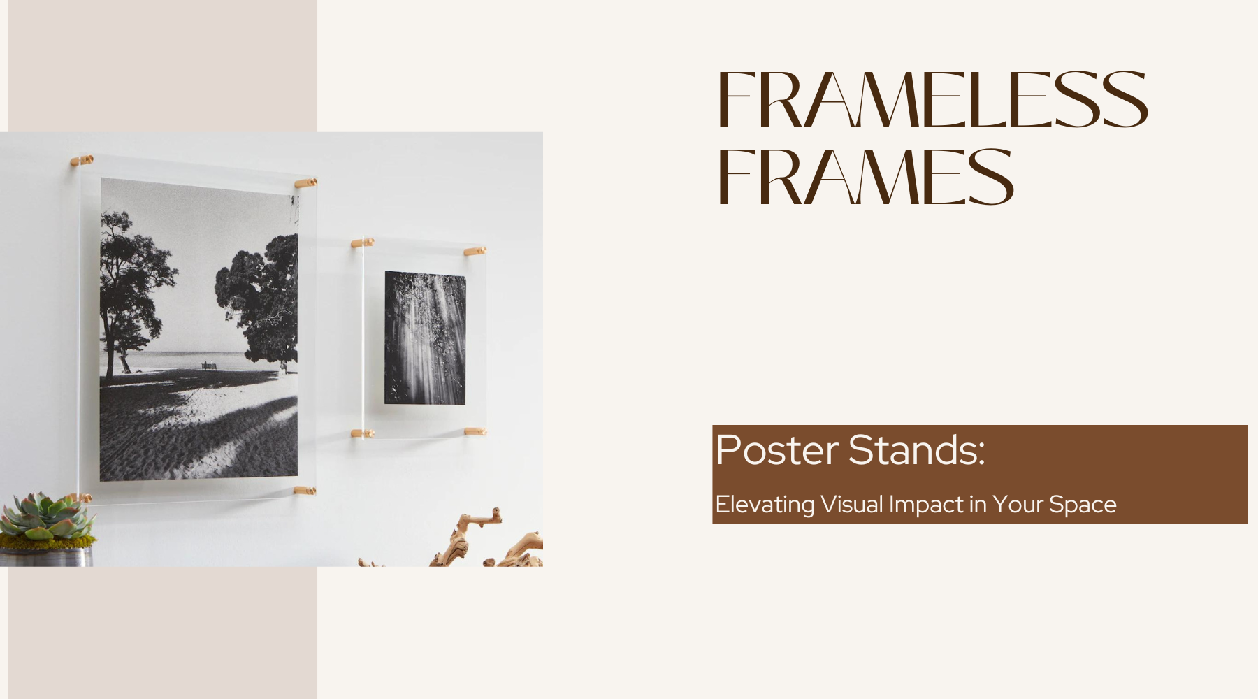 Poster Stands: Elevating Visual Impact in Your Space – Frameless Frames