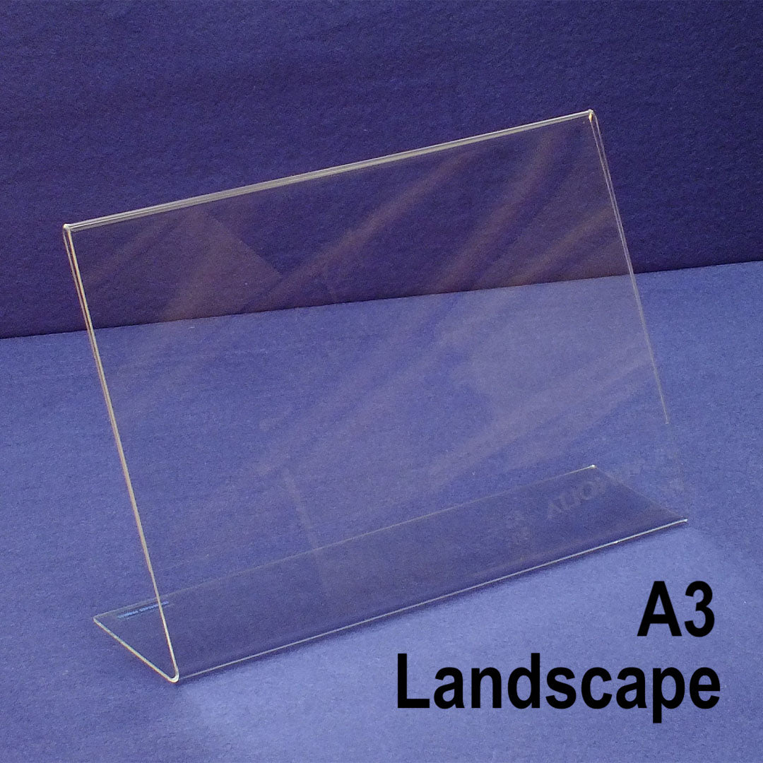 Slanted Sign Holder – Frameless Frames